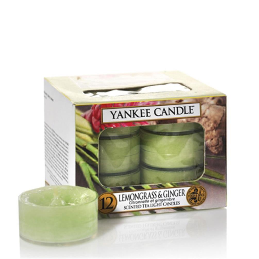 Yankee Candle Lemongrass & Ginger Tea Lights (Pack of 12) £6.29